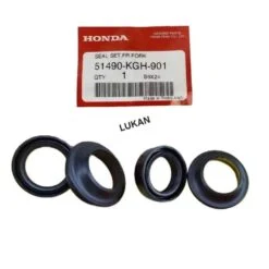 Bộ 4 phốt cao su, phớt giảm sóc phuộc trước DREAM, WAVE, FUTURE... zin 51490-KGH-901