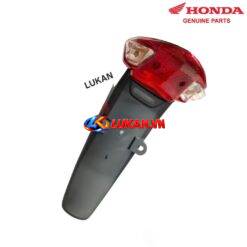 Nhựa dè đuôi biển số, bộ đèn hậu WAVE A, ALPHA, RS, S100... zin Honda