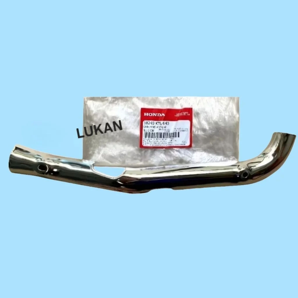 Ốp vĩ che cổ pô, ống xã inox WAVE A, ALPHA, RS, S100... zin 18240-KTL-640