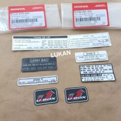 Bộ 7 tem dán thông số xe FUTURE 2, NEO, X 125... zin chính hãng