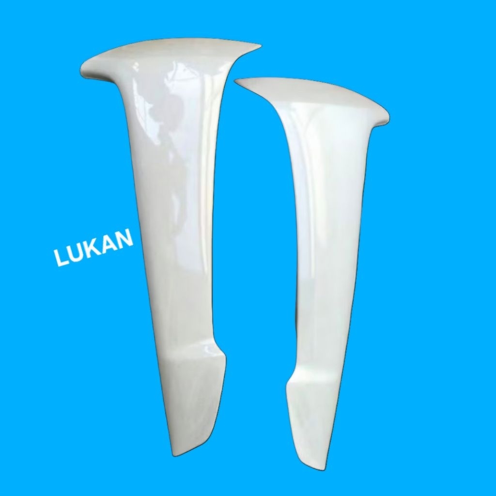 Cặp nhựa bửng cánh yếm ngoài WAVE A, ALPHA, RS... trắng zin Honda