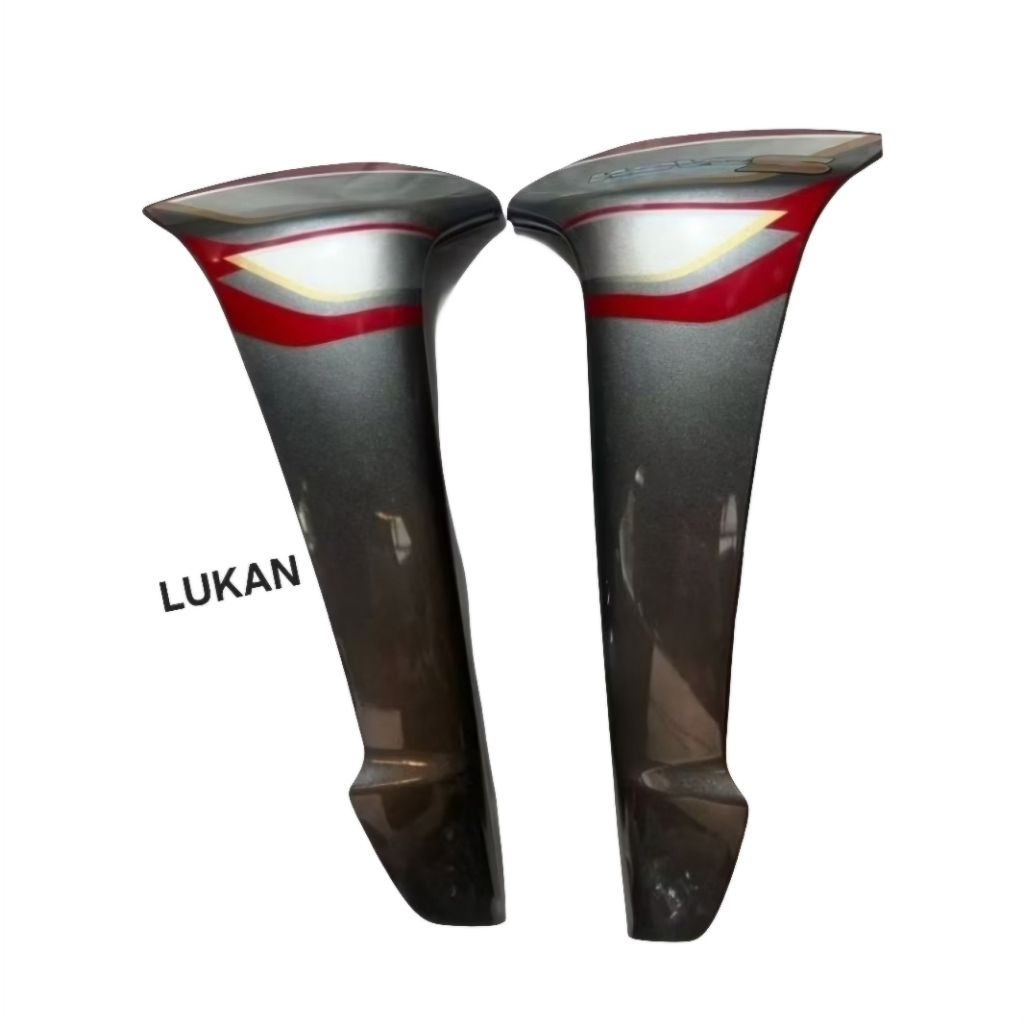 Cặp nhựa bửng cánh yếm ngoài WAVE S100 Đỏ xám zin Honda - Ảnh 3