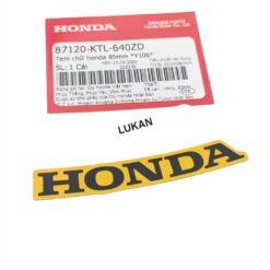 Tem chữ Honda 85mm dán nhựa mặt nạ WAVE A, RS, S100...  Vàng zin 87120-KTL-640ZD