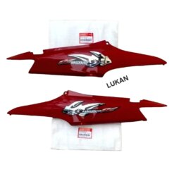 Cặp nhựa ốp võ thân sườn WAVE A, ALPHA xương cá Đỏ zin Honda