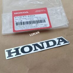 Tem chữ Honda nhựa bửng yếm WAVE A, RS, S100...  Trắng 110mm zin 87130-KTL-640ZA