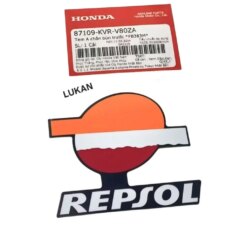 Tem REPSOL dán nhựa dè chắn bùn trước WAVE A, RS, S100, RSX... zin Honda 87109-KVR-V80ZA