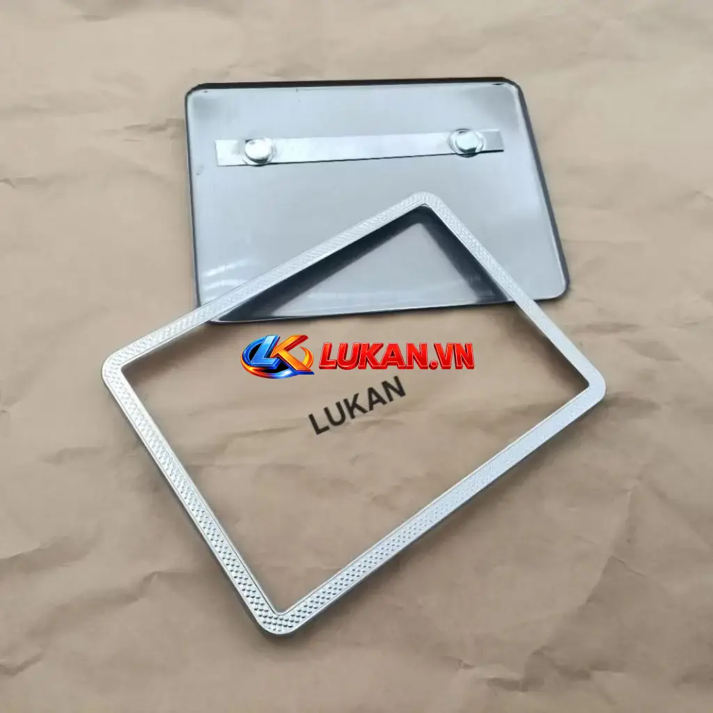 Bộ khung biển số xe DREAM, WAVE, FUTURE.... viền nhám mẫu xưa - Ảnh 3