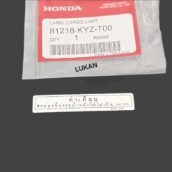 Tem thông số thùng hành lí, cốp đồ nghề WAVE Thái 125... zin 81218-KYZ-T00