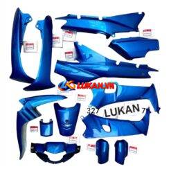 Bộ nhựa dàn áo, võ WAVE ALPHA đời đầu Xanh ngọc zin Honda chưa tem
