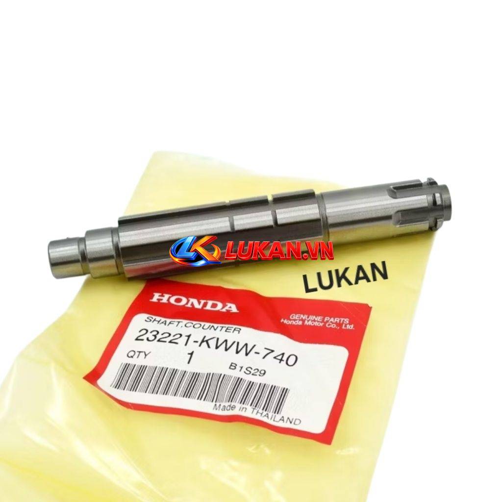 Trục cốt số, nhông tải WAVE S110, RSX, BLADE, A110.... zin Honda 23221-KWW-740
