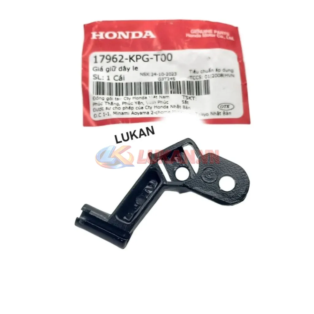 Pass đỡ dây kéo e, giữ le gió WAVE Thái, ALPHA, ZX, FUTURE... zin Honda 17962-KPG-T00 - Ảnh 2