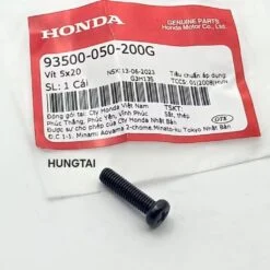 Ốc cùm công tắc trái WAVE Thái, ALPHA, ZX, FUTURE.... zin vít 5x20 93500-050-200G