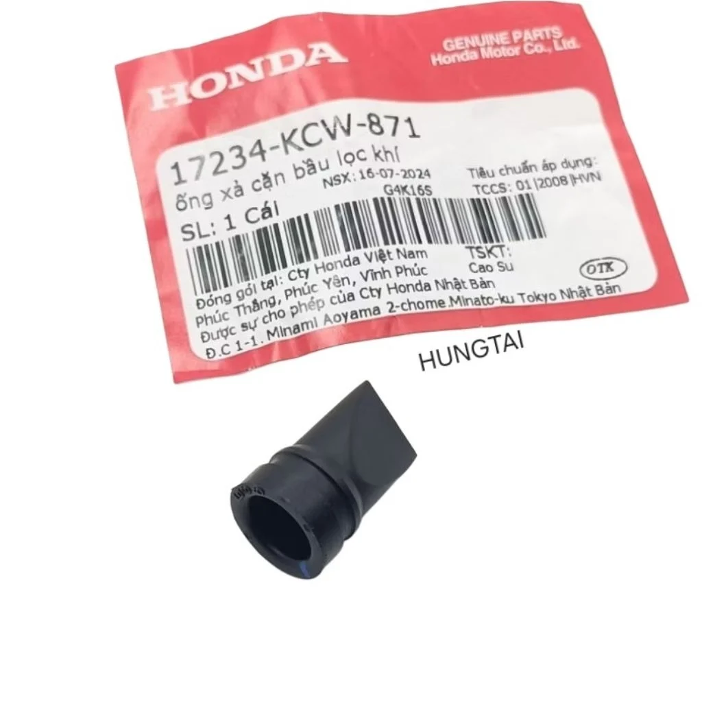 Ống cao su xã cặn đen, lọc gió WAVE A, RS, S100, RSX, FUTURE 125.... bao tử zin 17234-KWC-871 - Ảnh 4