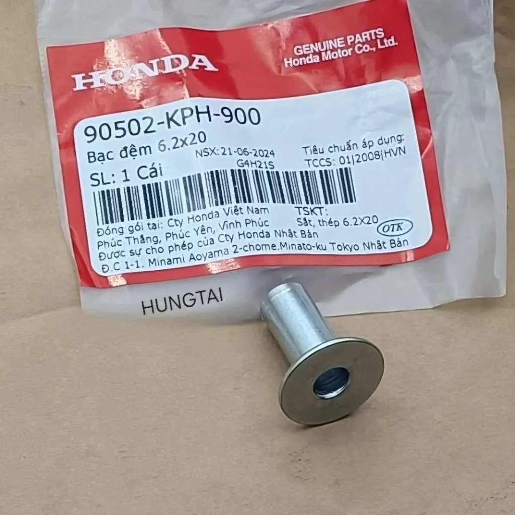 Bạc, khâu ống đệm cốp đồ nghề WAVE, FUTURE 125... 6.2x20 hộp bình ắc quy zin 90502-KPH-900 - Ảnh 4