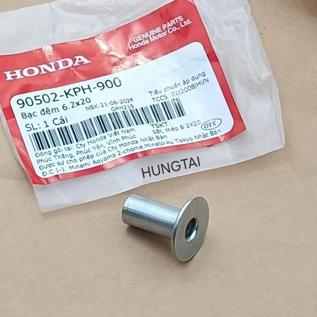 Bạc, khâu ống đệm cốp đồ nghề WAVE, FUTURE 125... 6.2x20 hộp bình ắc quy zin 90502-KPH-900