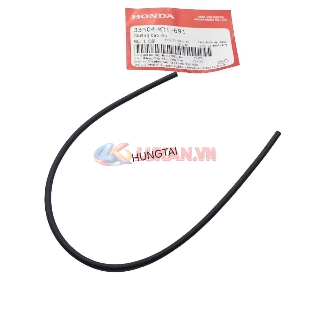 Sin, ron cao su nắp chụp võ đèn xi nhan WAVE A, RS, S100... zin 33404-KTL-691 - Ảnh 2