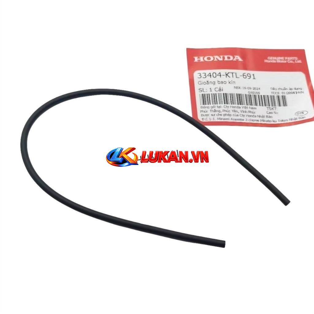 Sin, ron cao su nắp chụp võ đèn xi nhan WAVE A, RS, S100... zin 33404-KTL-691