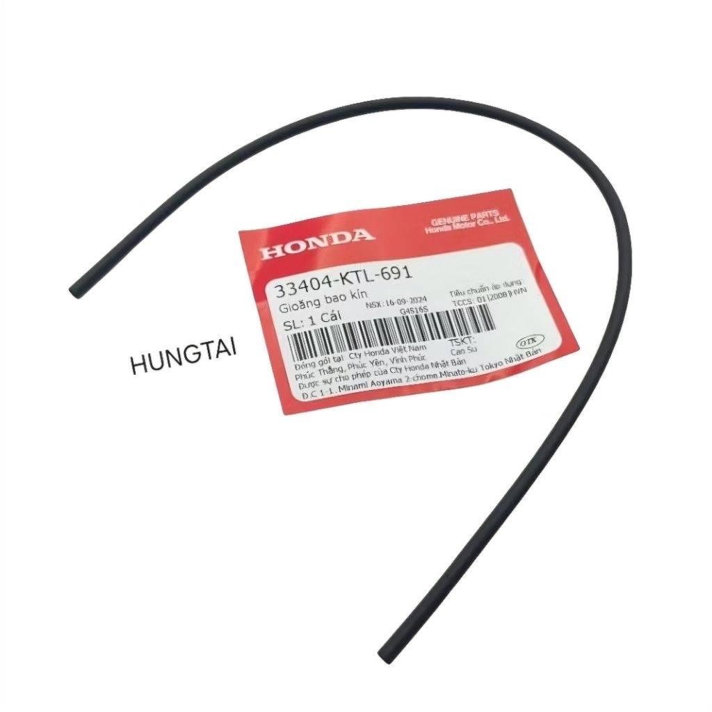 Sin, ron cao su nắp chụp võ đèn xi nhan WAVE A, RS, S100... zin 33404-KTL-691 - Ảnh 3