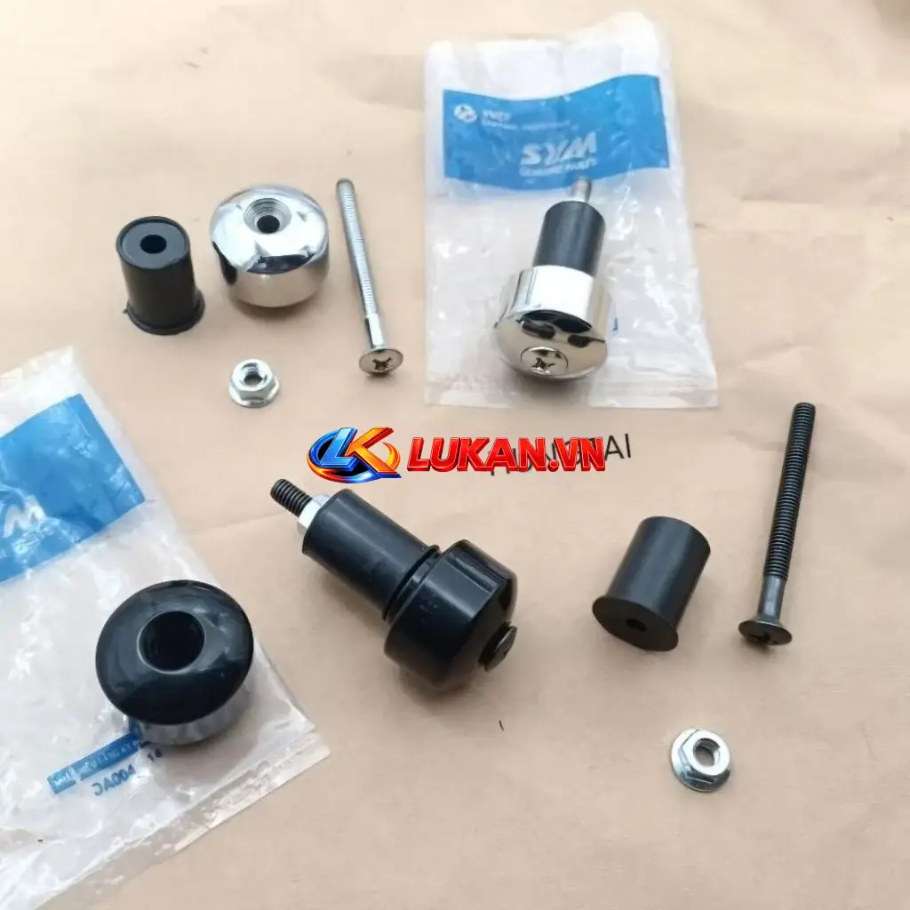 Cặp gù bao tay lái inox, đen DREAM, WAVE, FUTURE... chính hãng Sym