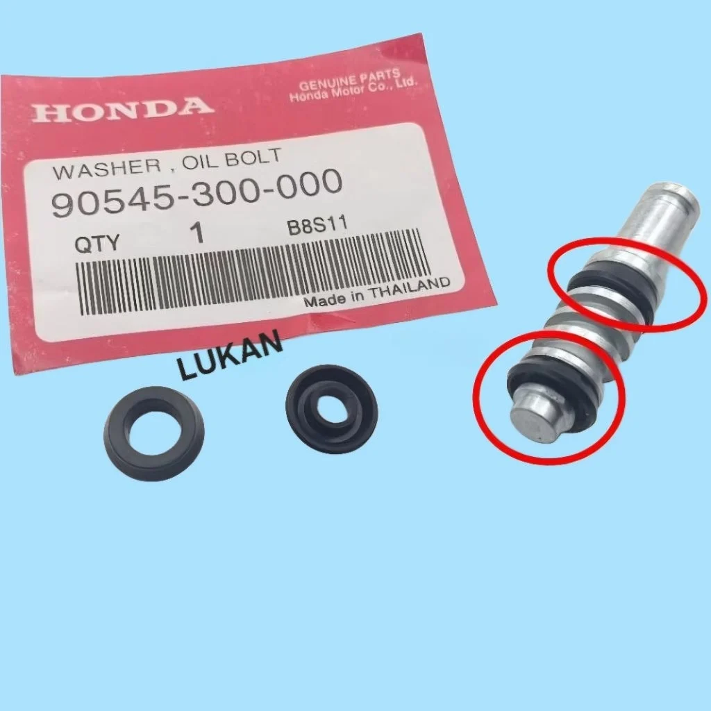 2 sin cao su, phốt ti ben cùm dầu phanh WAVE Thái, RS, ZX, FUTURE 1, 2, NEO 125.... zin 90545-300-000 - Ảnh 3