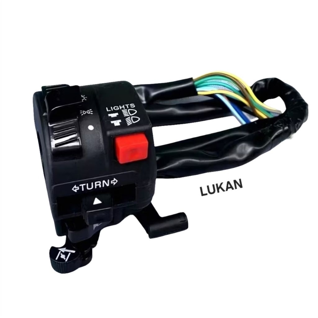 Cặp cùm, nút công tắc điện xe WAVE Thái, ALPHA, ZX.... hàng đẹp - Ảnh 3