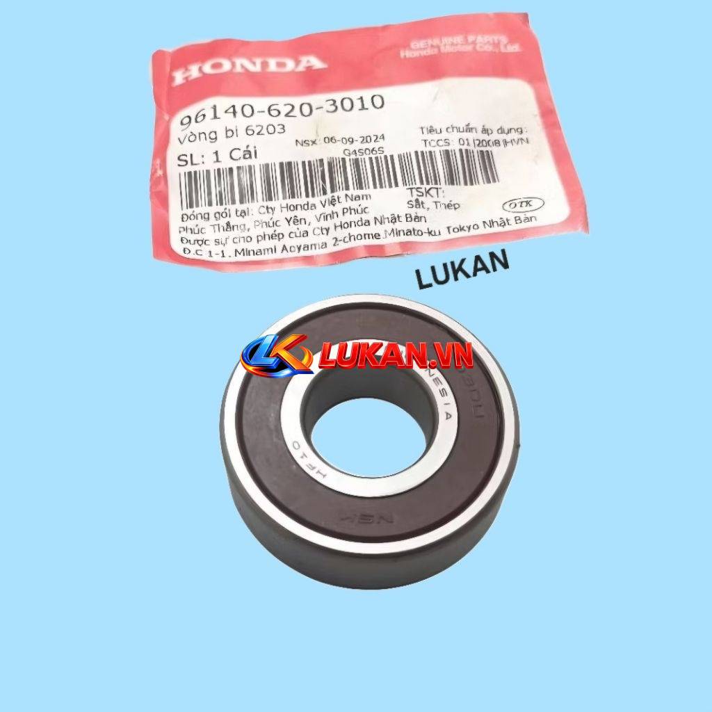 Bạc đạn cùi dĩa nhông tải DREAM, WAVE, FUTURE, WINNER.... vòng bi 6023 zin Honda 96140-620-3010