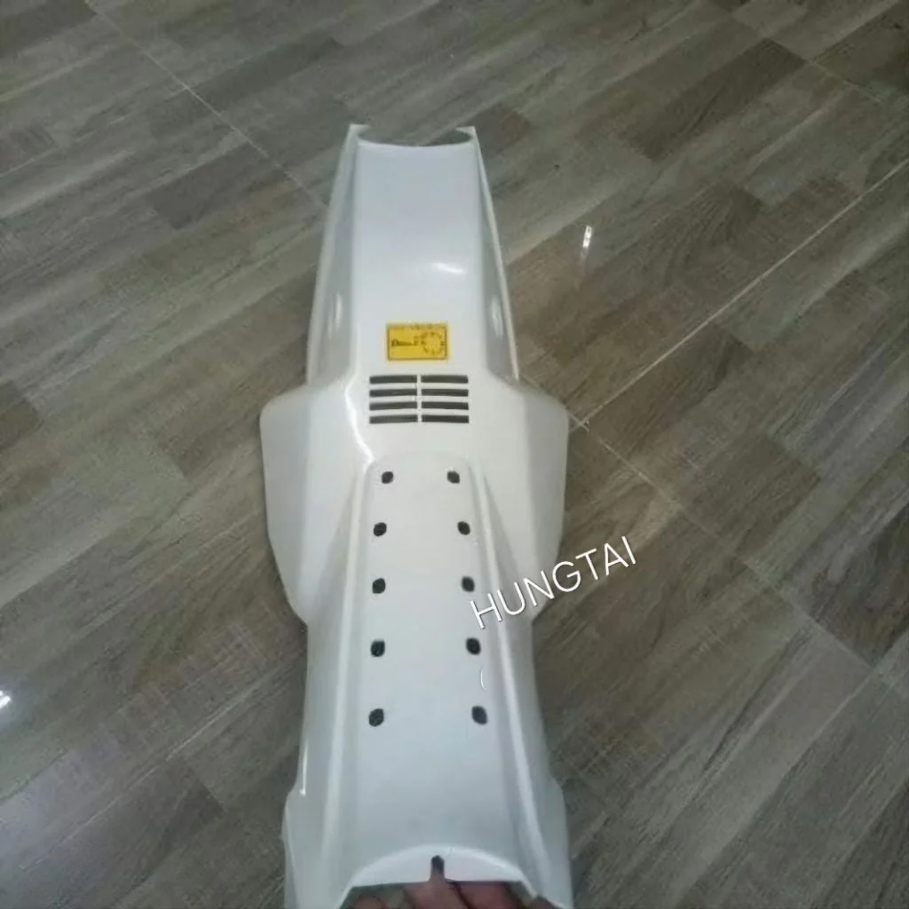 Nhựa bững yếm cắt, lườn giữa xe DREAM 2 màu trắng, đen loại dày - Ảnh 5