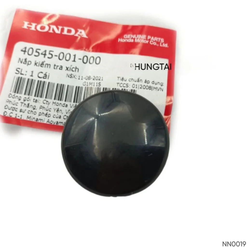 Nút nắp kiểm tra hộp xích, sên Cacte DREAM, WAVE, FUTURE.... zin Honda 40545-001-000 - Ảnh 3