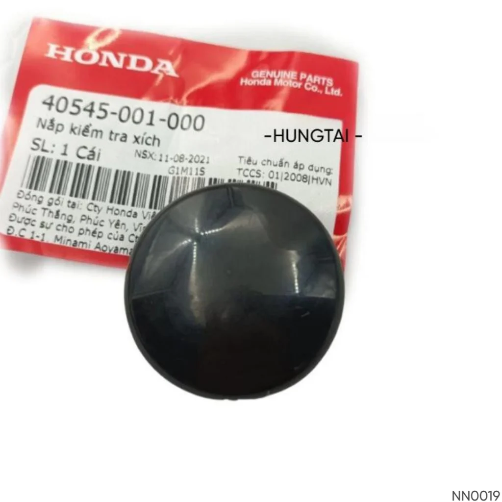 Nút nắp kiểm tra hộp xích, sên Cacte DREAM, WAVE, FUTURE.... zin Honda 40545-001-000 - Ảnh 4
