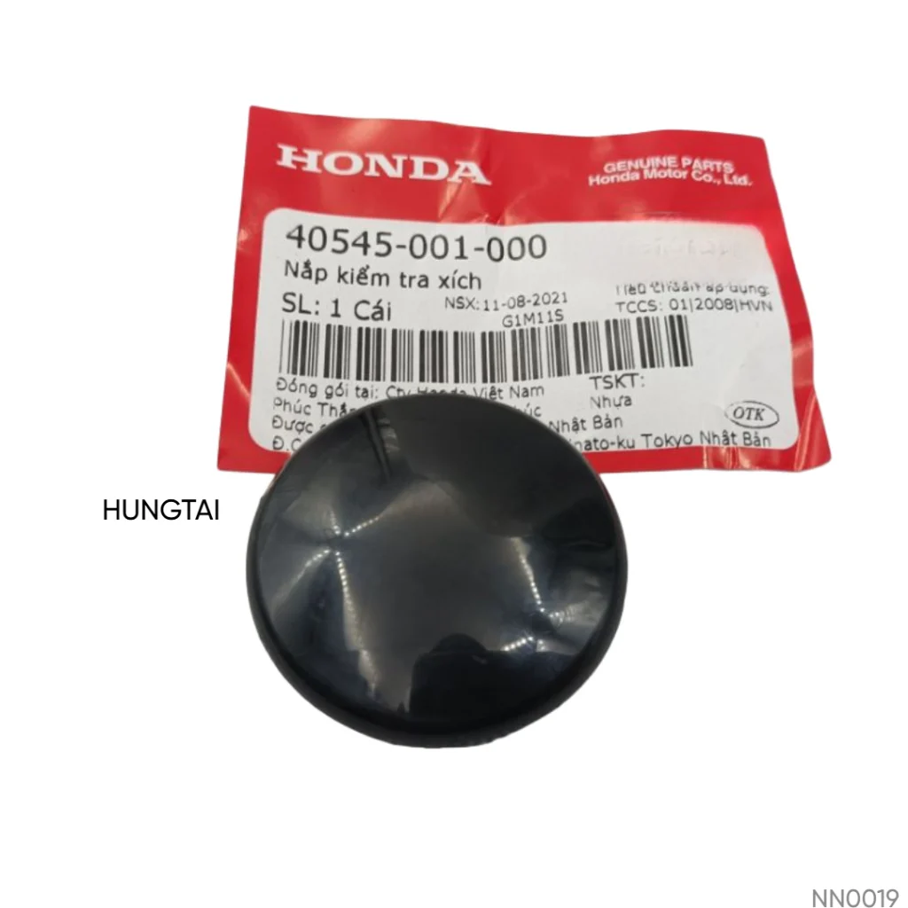 Nút nắp kiểm tra hộp xích, sên Cacte DREAM, WAVE, FUTURE.... zin Honda 40545-001-000 - Ảnh 2