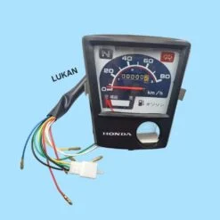 Cụm đồng hồ công tơ mét xe CUB 82, 92.... nền xanh