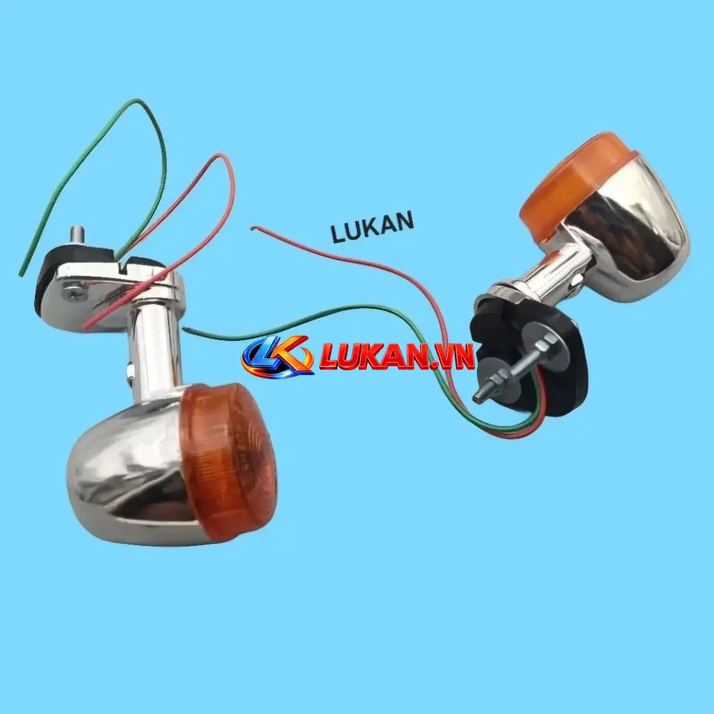 Cặp đèn xi nhan sau xe CUB 78, 81, 82, 86.... mẫu tròn nhỏ