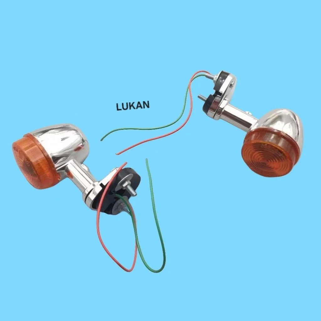 Cặp đèn xi nhan sau xe CUB 78, 81, 82, 86.... mẫu tròn nhỏ - Ảnh 3