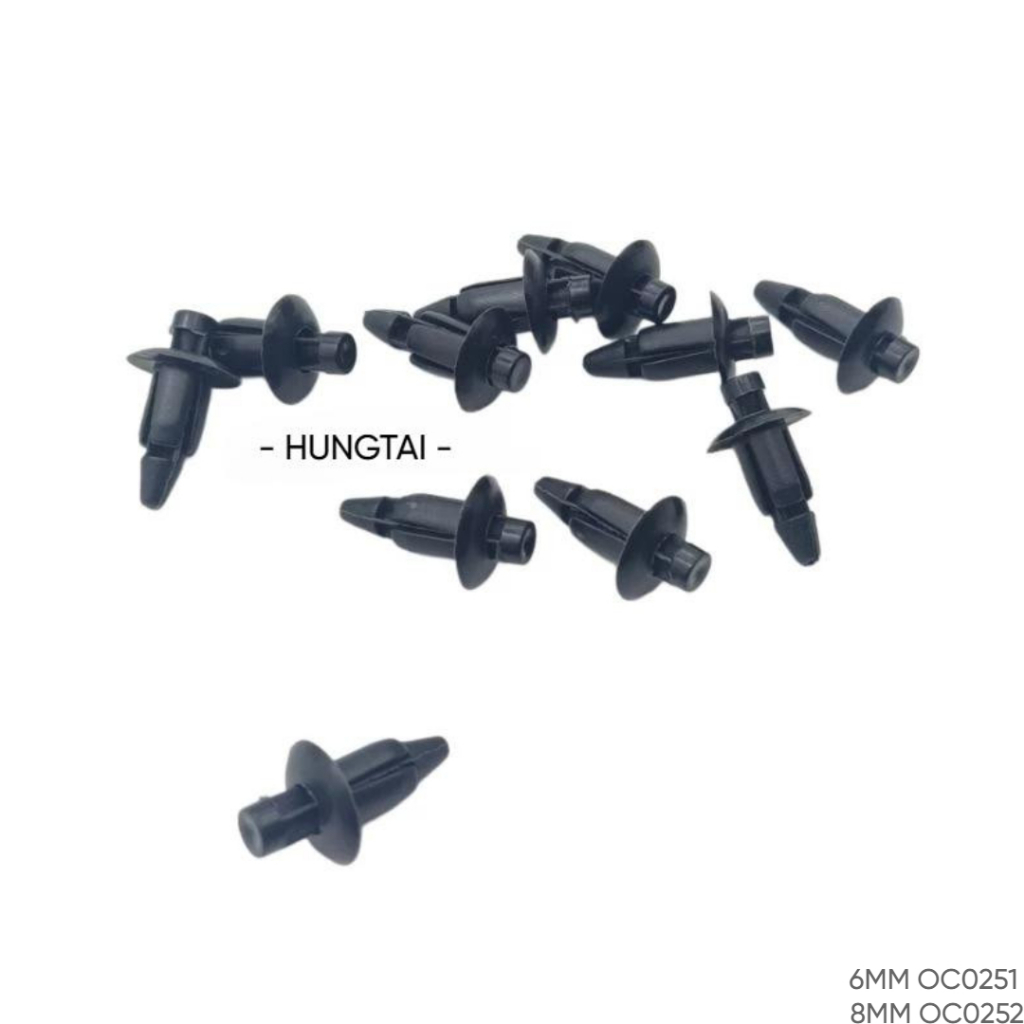 Nút nhấn, ốc nhựa dàn áo xe WAVE, FUTURE.... 6, 8mm