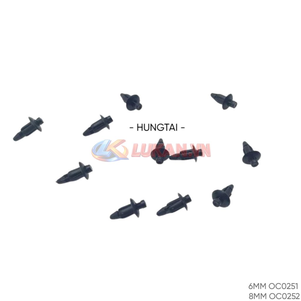 Nút nhấn, ốc nhựa dàn áo xe WAVE, FUTURE.... 6, 8mm - Ảnh 3