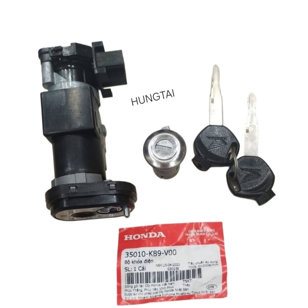 Bộ ổ khóa, công tắc điện WAVE A, ALPHA 110 2017-2026.... zin Honda 35010-K89-V00 - Ảnh 3
