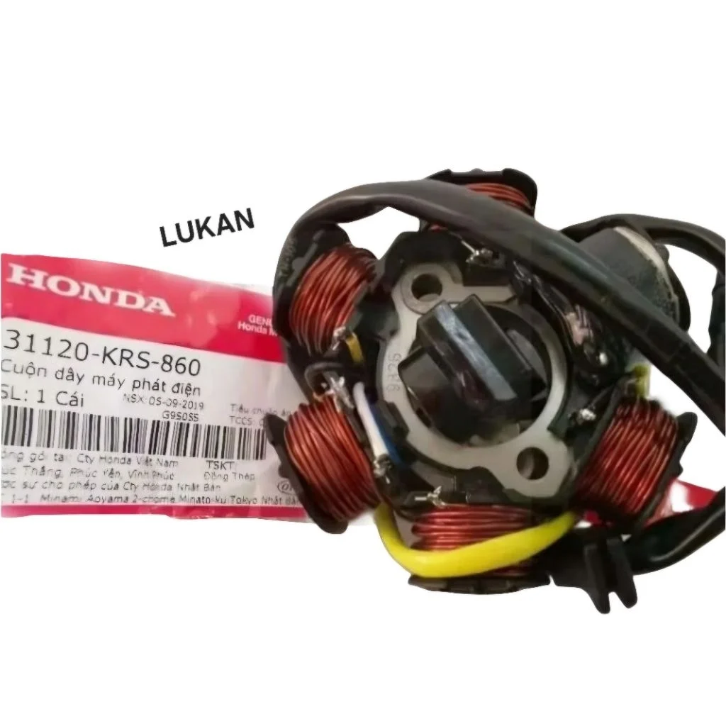 Cuộn lửa, dây máy phát điện WAVE Thái, ALPHA, ZX, FUTURE 1.... zin 6 cuộn 31120-KRS-860 - Ảnh 4