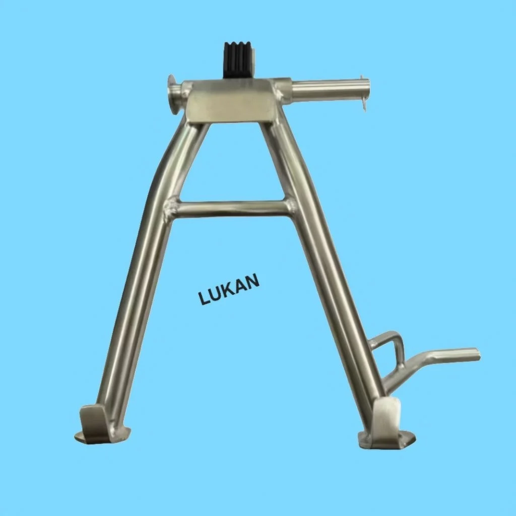 Chân chống đứng, giữa WAVE A, ALPHA, RS, S100... Trắng inox - Ảnh 3