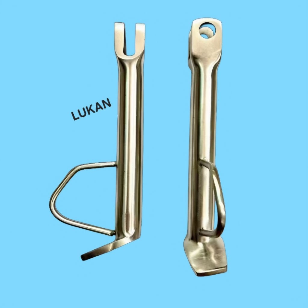 Chân chống nghiêng, ngang FUTURE MẬP, LED 125... Trắng inox - Ảnh 3