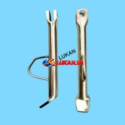 Chân chống nghiêng, ngang WAVE A, RS, RSX, FUTURE NEO.... trắng inox