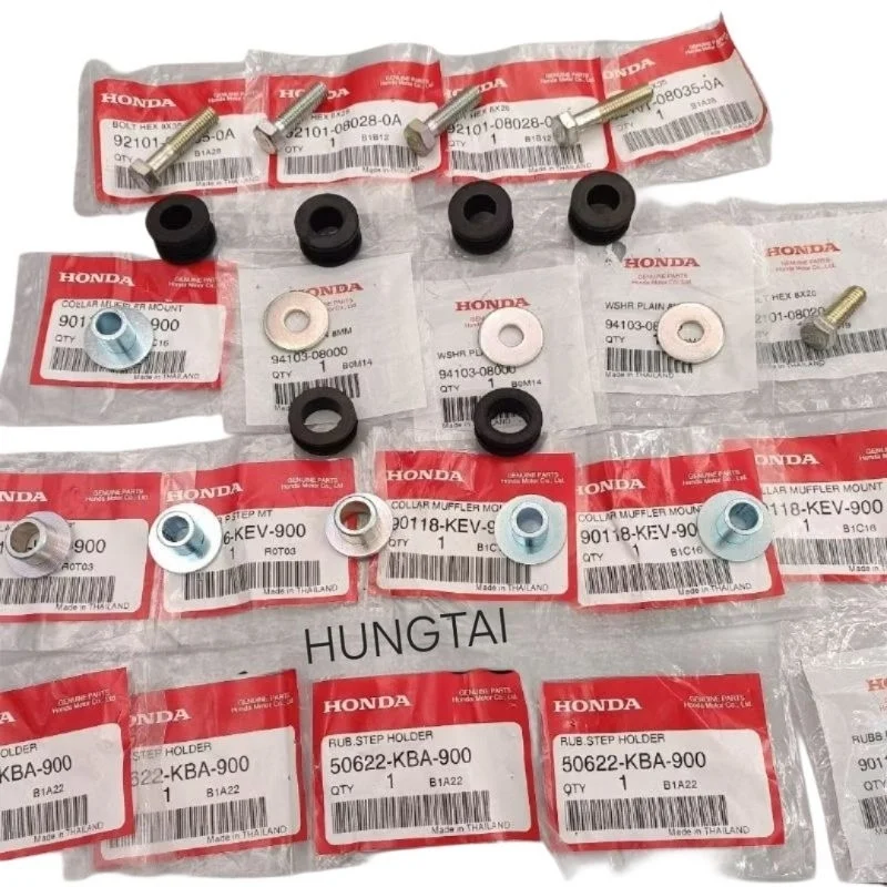 Full bộ ốc cao su, pass nhôm gác chân WAVE Thái, DREAM Lùn zin Honda - Ảnh 2