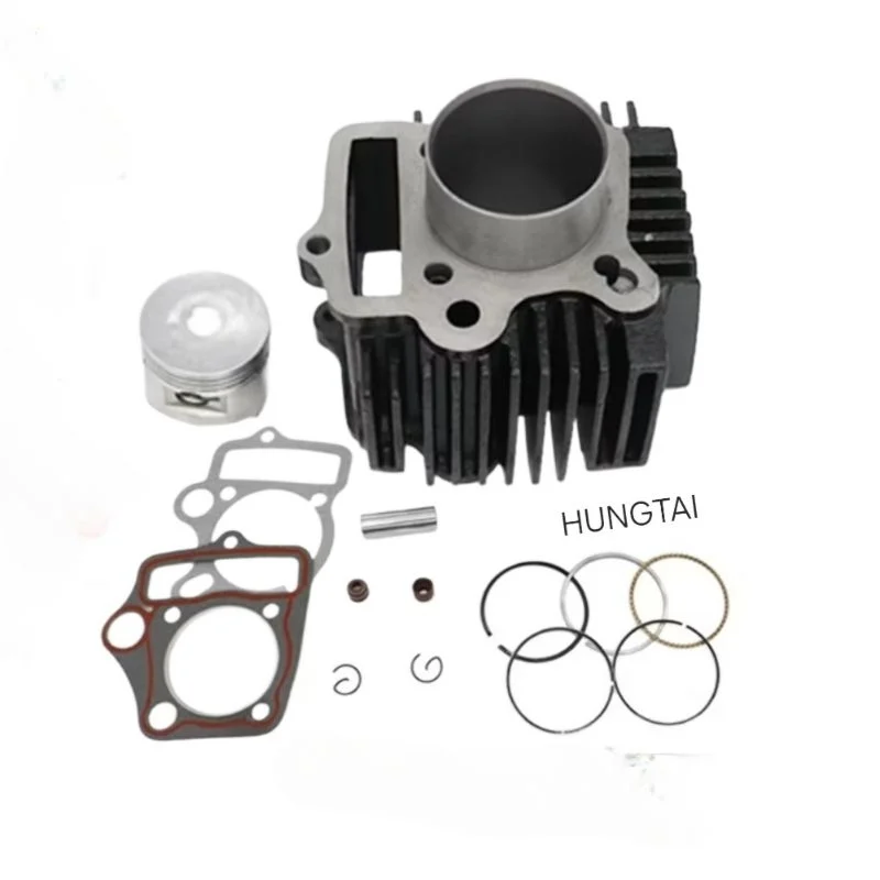 Bộ lòng sắt, hơi xi lanh xe DREAM Thái luôn piston bạc, trái 50, 52, 54mm - Ảnh 2