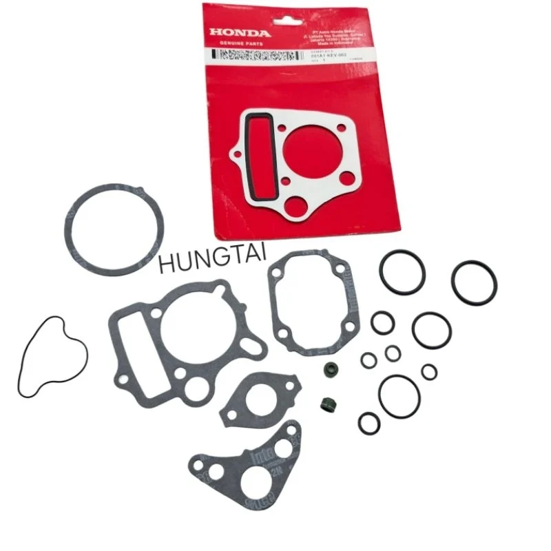 Bộ gioăng, ron đầu lòng quylat xe DREAM Thái đen zin Honda - Ảnh 4