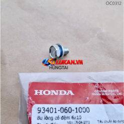 Ốc, bu lông hộp xích, sên cacte DREAM, WAVE, FUTURE... 6x10 zin Honda 93401-060-1000