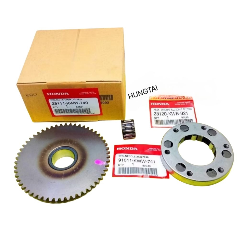 Bộ bánh răng, nhông dĩa đề khởi động WAVE S110, RSX, BLADE, A110.... - Ảnh 5