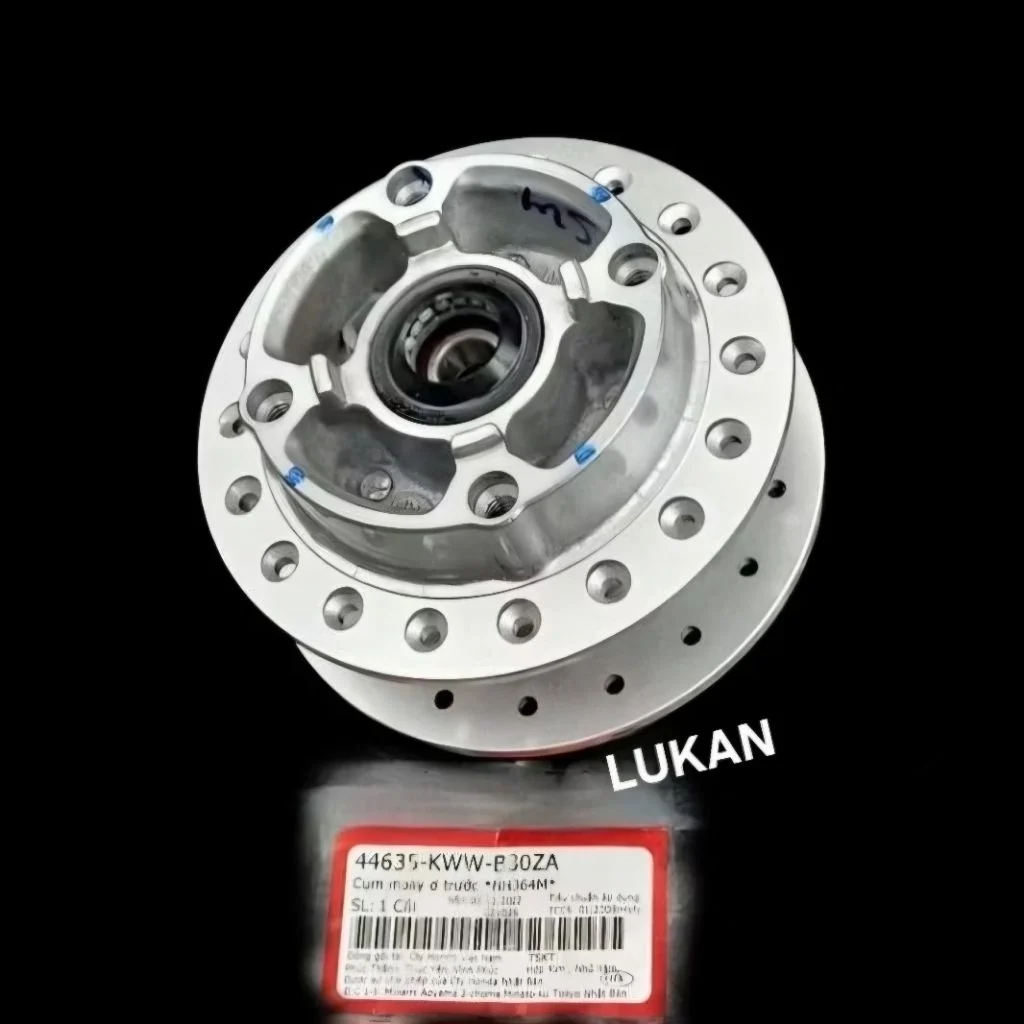 Đùm moay ơ, bánh trước đĩa WAVE S110, RSX, FUTURE 125... zin Honda 44635-KWW-B30ZA