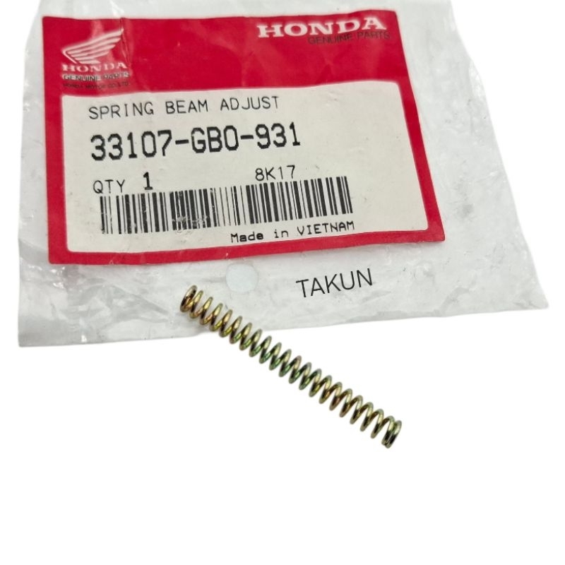 Lò xo chỉnh chóa đèn pha xe DREAM zin chính hãng 33107-GB0-931 - Ảnh 2