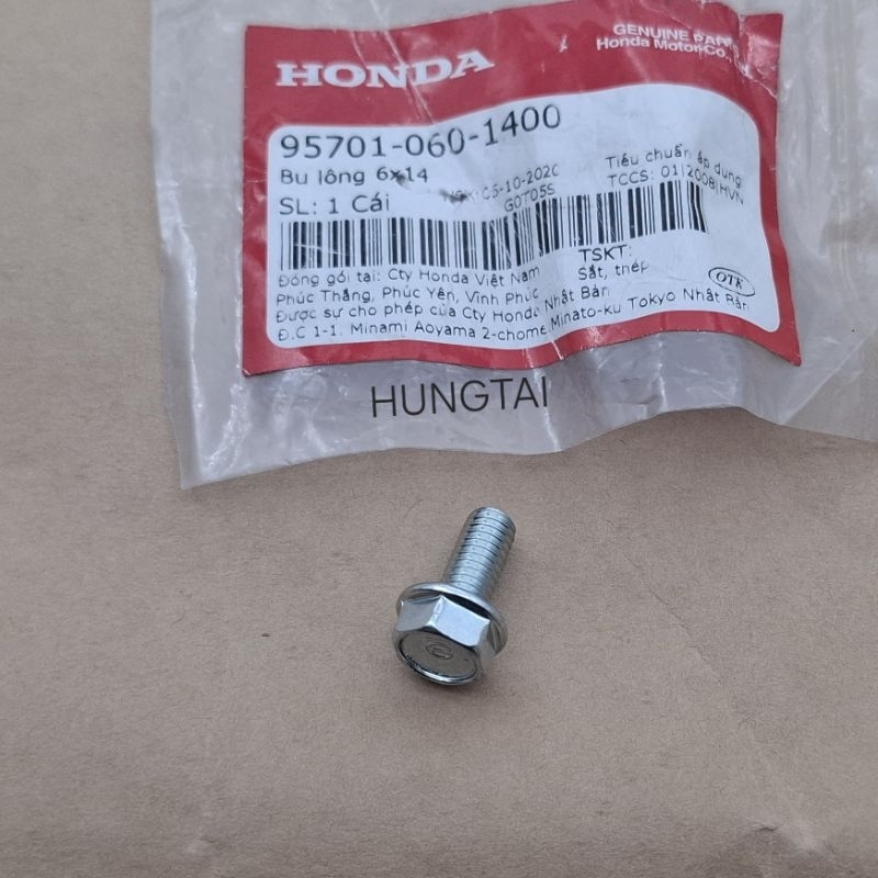 Ốc, bu lông cục sạc điện WAVE, FUTURE.... zin Honda 6x14 95701-060-1400 - Ảnh 4