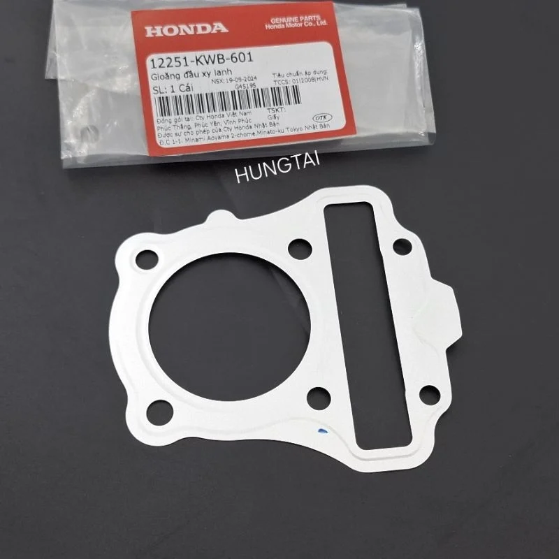 Gioăng, ron đầu bò quylat WAVE S110, RSX, BLADE, A110... trắng zin Honda 12251-KWB-601 - Ảnh 2