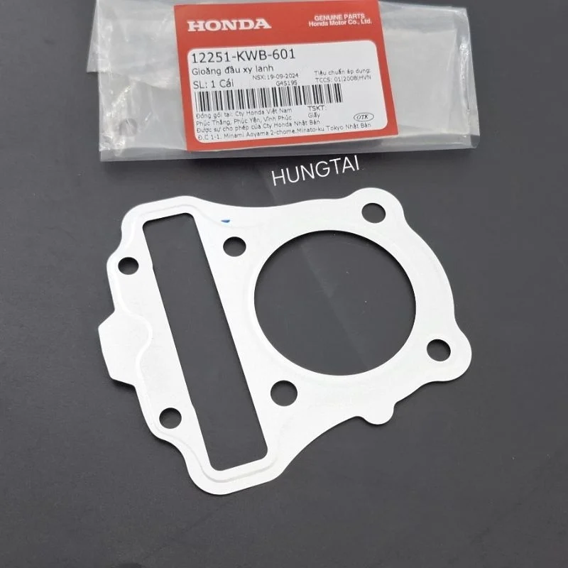 Gioăng, ron đầu bò quylat WAVE S110, RSX, BLADE, A110... trắng zin Honda 12251-KWB-601 - Ảnh 3